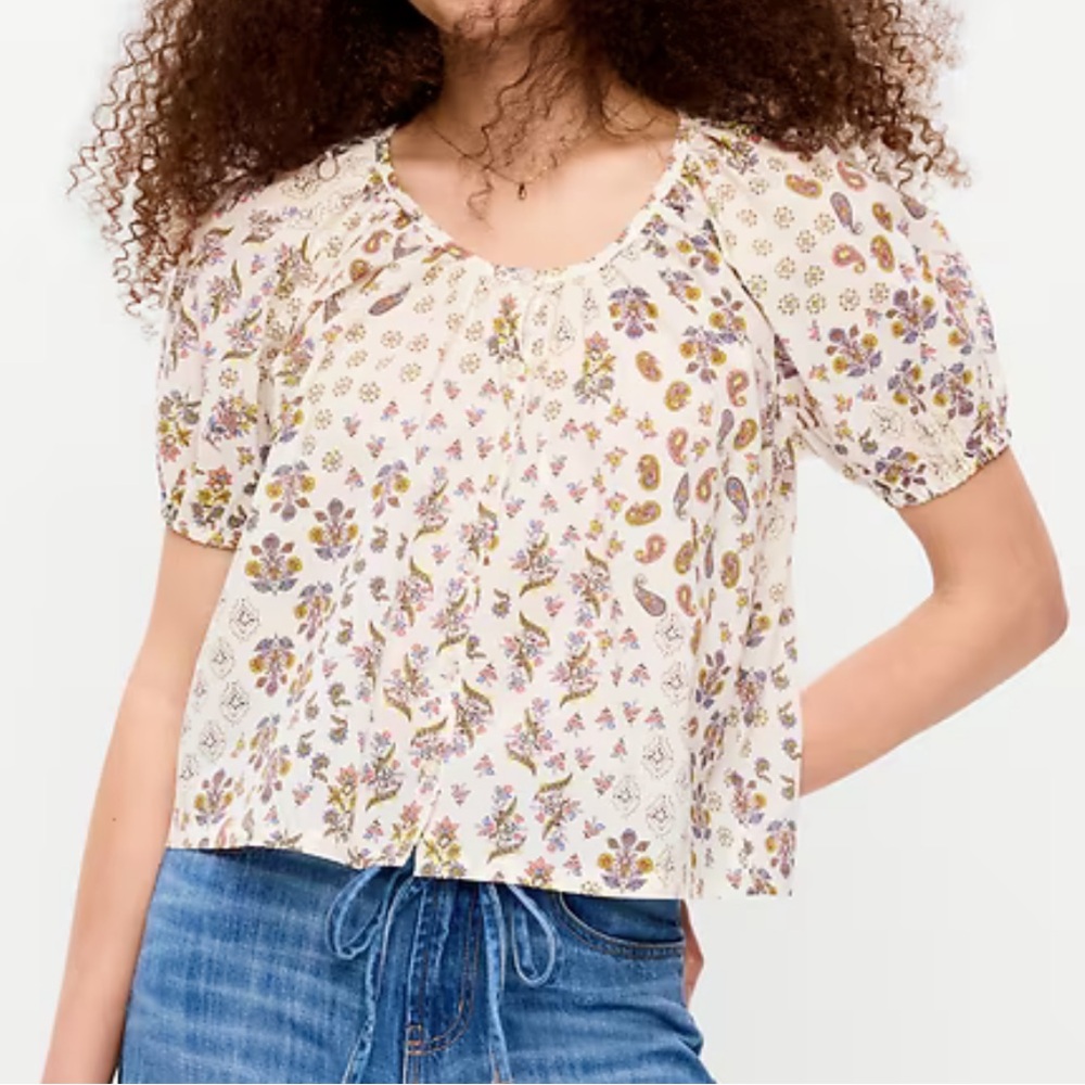 Old Navy Airy Button-Down Top